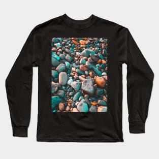 Pebble at the Beach, New-Brunswick, Canada V1 Long Sleeve T-Shirt